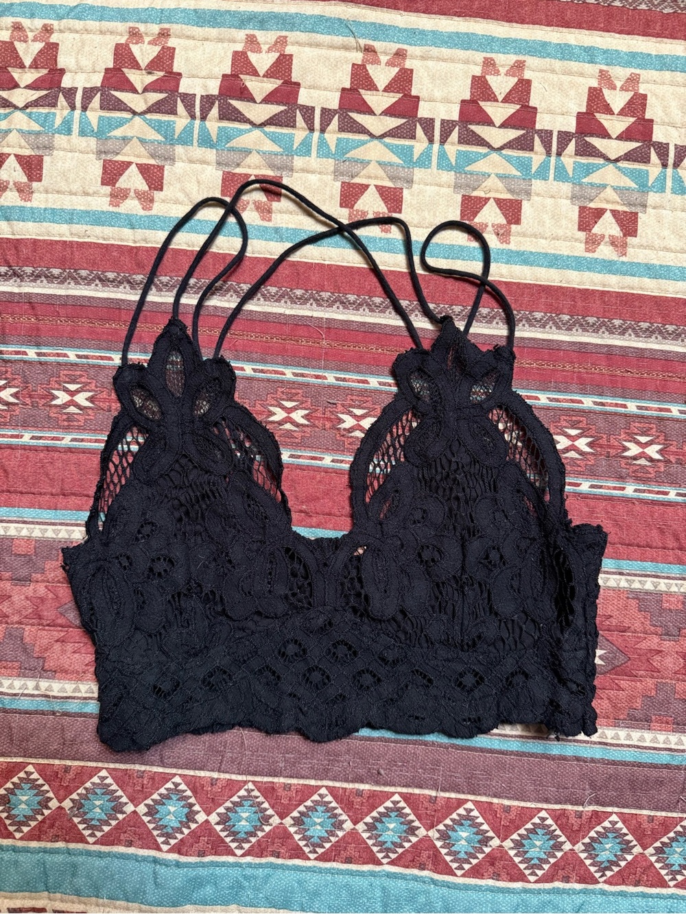 FP One Adella Lace Crochet Bralette small